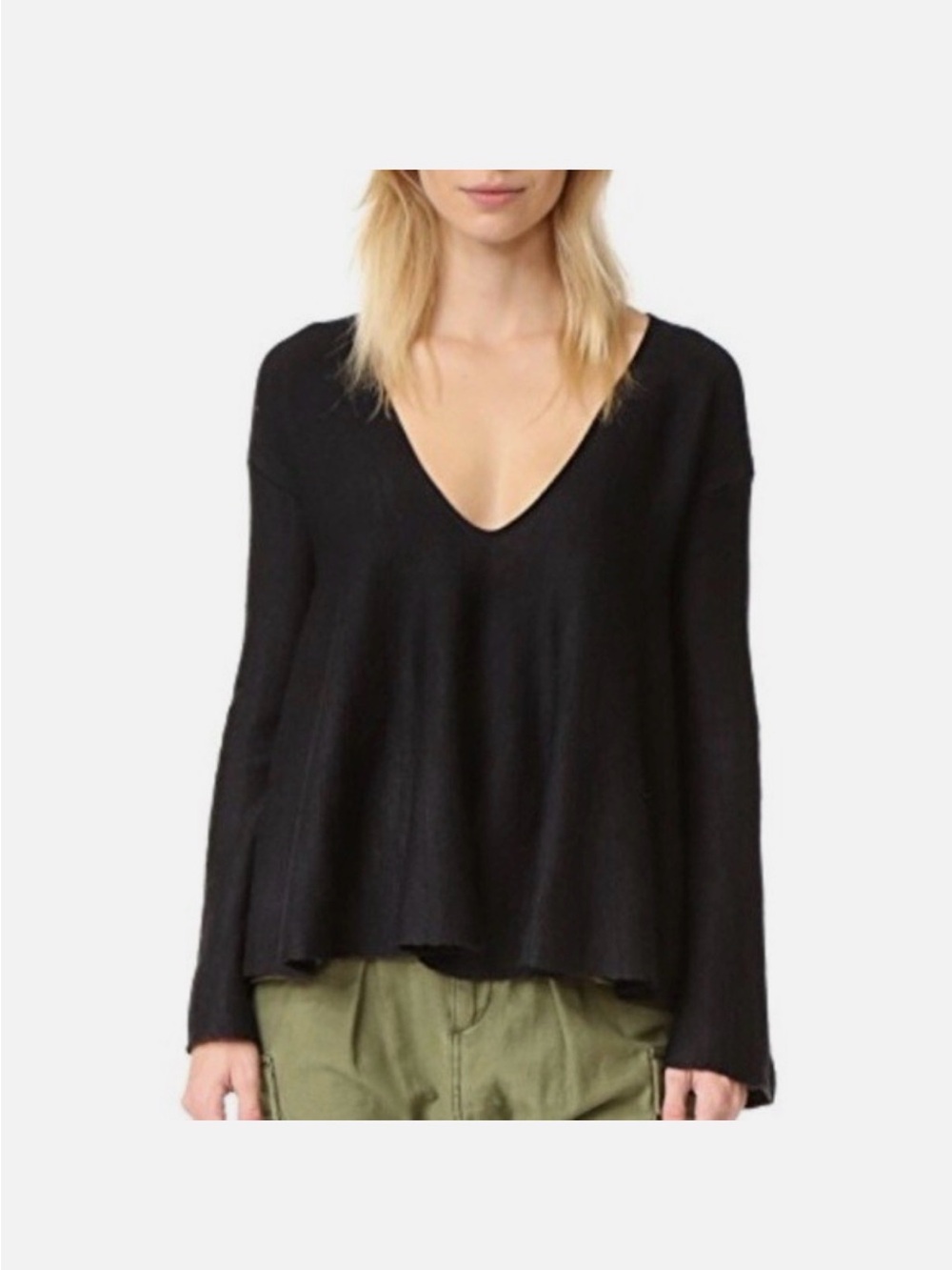 Free People Sundae Swing Back Sweater Size L